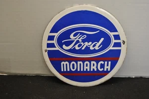 INSEGNA PORCELLANA FORD MONARCH - Foto 1 di 5