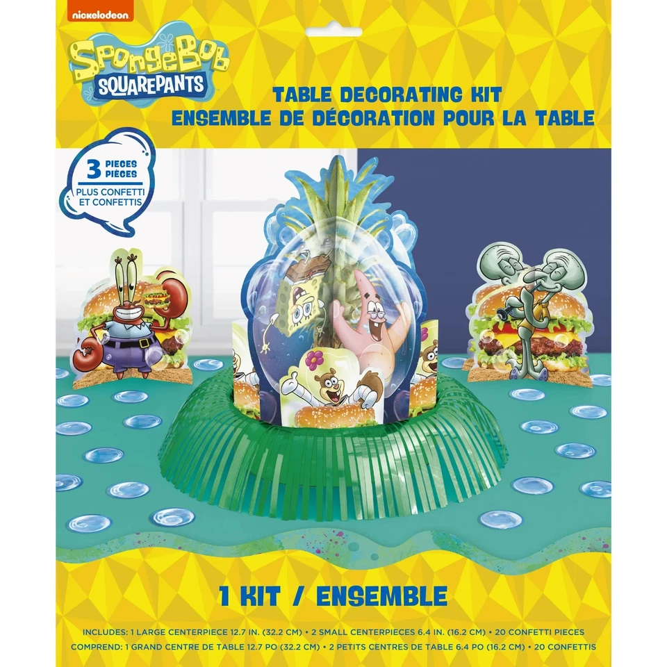 Sponge Bob Birthday Table Decoration Kit  23 pieces ~ Sealed ~ - Image 1 of 2