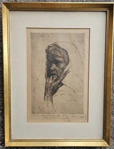 ERICH WOLFSFELD - UNIQUE RARE ORIENTALIST EXPRESSIONIST GERMAN ETCHING - Picture 1 of 7