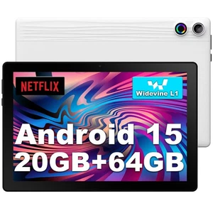Tablet 10 Inch Android 14 Octa Core 20GB RAM 64GB ROM 1TB Expandable Dual Camera - Picture 1 of 8