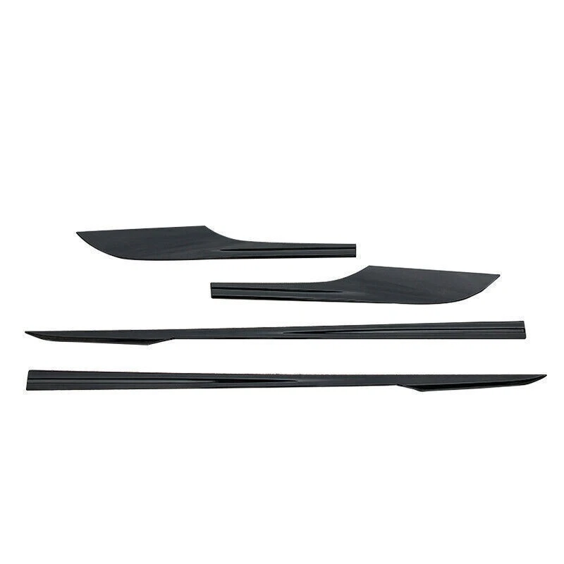 Black Car Door Body Side Molding Sill Guard Covers ABS For Honda Civic 2018-2021 - Imagem 1 de 4