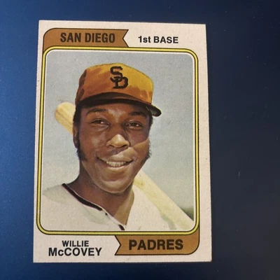1974 Topps "Willie Mccovey" San Diego Padres #250 Excelente +/- Foto 1 de 2