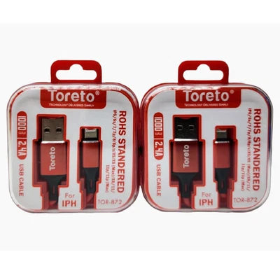 2-Pack 3ft IPhone Charger USB Charger Cable 5 6S 7 8 XS (Red) Free Shipping - Image 1 of 3