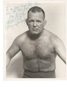 Bob Russell Signed Vintage Photo With Message To Billy Varga, 8"x10" B - Picture 1 of 7