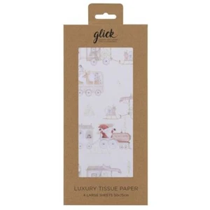 All Aboard Train Christmas Glick 4 Blatt Seidenpapier 50 x 75 cm - Bild 1 von 1