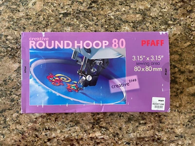 PFAFF Creative 80x80mm Round Embroidery Hoop 820007-096. Creative 2140 - Image 1 of 2