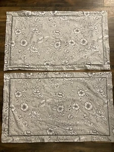 Pair IKEA Praktbracka King Size Pillow Sham Floral Bird - Picture 1 of 8
