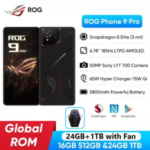 Global ROM ASUS ROG Phone 9 Pro 5G Snapdragon 8 Elite Gaming Screen 185Hz 50MP - Picture 1 of 10