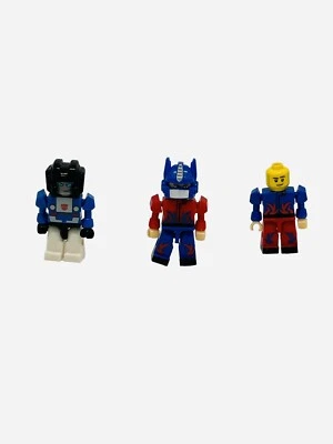 Transformers Kre-O Mini Figures Lot of 3 Optimus Prime Bluestreak Kreon Toys - Image 1 of 4