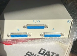 IDATA DB25 Manual Data Switch Two Way Rotary Dial Printer/Serial Data Lines AB - Picture 1 of 5