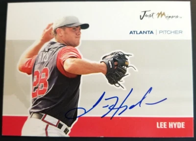 Lee Hyde Atlanta Braves 2007 Just Minors # JA-22 Autographed Baseball Card - Image 1 of 2