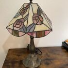 Vintage Tiffany Style Electric Table Lamp 