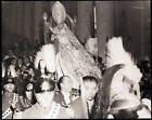 Pope Pius Xii Blesses Crowd From Chair Catholic Church 1951  OLD PHOTO