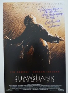 Bob Gunton Shawshank Redemption Signed 12x18 Photo Guaranteed W Quote #2 - Picture 1 of 3
