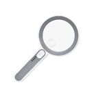 Glass with LED Light andheld Magnifier 3 Dimming Modes for Reading