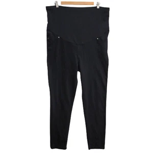 SUSSAN Womens Black Stretch fabric pull on elastic waist Size XXL Jegging pants - Picture 1 of 6