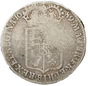 1689 Great Britain Half Crown Silver KM#472.1 England #24147 - Picture 1 of 4