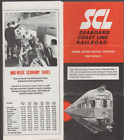 1971 Seaboard Coast Line Time Table Railroad Schedule Vintage Passenger Train