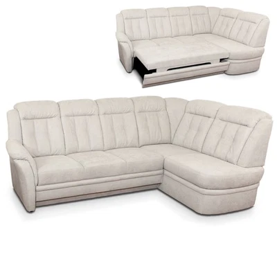 Ecksofa - eis - Microfaser - Liegefunktion - Recamiere rechts Sofa - Bild 1 von 4