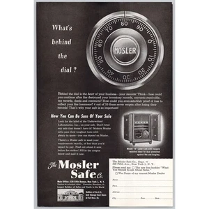 1949 Mosler Safe Co Vintage Print Ad Dial Opening New York NY - Picture 1 of 1