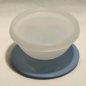 Tupperware Dessert Pudding Parfaitbecher mit Deckel und blauem Boden - Bild 1 von 5