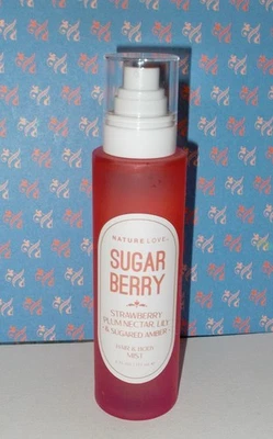 NEW Nature Love Sugar Berry Hair & Body Mist 6 oz Spray Sugared Amber Plum + - Image 1 of 2