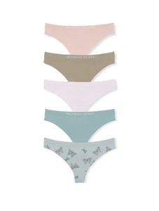 VICTORIA'S SECRET Paquete de 5 Bragas Tanga Sin Costuras Talla LX, L Nuevas #B0-5 - Imagen 1 de 6