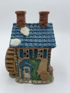 Vintage 1995 Weihnachtsdorf Home Town America Collection Porzellan Getreidemühle - Bild 1 von 7