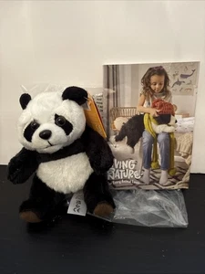 Peluche morbido Orso Panda Living Nature 6" NUOVO - Foto 1 di 10