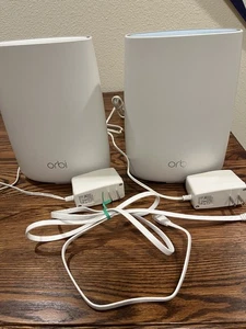 NETGEAR Orbi AC3000 RBK50 Tri-Band Mesh WIFI Whole Home System RBR50/RBS50 2PA - Picture 1 of 23