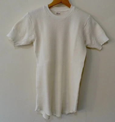 Top térmico manga corta Jockey Waffle vintage años 60 70 38 - 40 M crema Foto 1 de 4