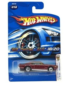 Hot Wheels '69 Pontiac GTO 2005 prime edizioni 18/20 Realistix auto pressofusa nuova - Foto 1 di 6