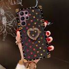 Luxury Heart Holder Case For Samsung Galaxy S24 S23 S22 Ultra A54 A14 A34 Cover