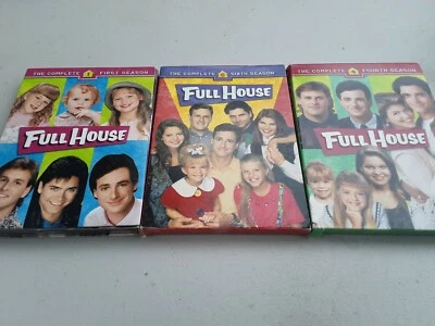 Lot of 3 complete FULL HOUSE SEASONS, SEASON 1, 4, & 6, TESTED SHELF14 Foto 1 de 2