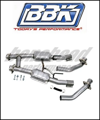 Tubo de escape BBK Performance 2,5" con convertidores para Ford Mustang 1986-1993 5,0 Foto 1 de 4