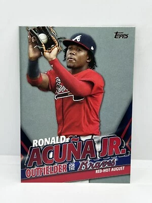 2020 Topps Ronald Acuna Jr. Highlights #TRA-8 Red Hot August Atlanta Braves - Image 1 of 2