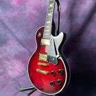 Red custom electric Guitar Flame Maple Top Gold hardware HH pickup in stock