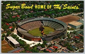 Postcard Louisiana New Orleans Sugar Bowl Home of The Saints Football Stadium - Bild 1 von 2