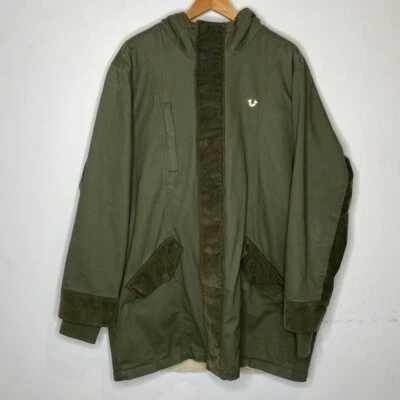 Chaqueta Parka True Religion Verde Con Capucha: Talla Extra Grande Foto 1 de 4