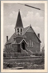 Postcard Lacombe Alberta St. Andrew's Presbyterian Church by Heliotype - Bild 1 von 2