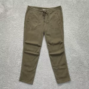 James Perse Soft Drape Jogger Pants Women Size 4 (XL) Green Distressed Faded - Picture 1 of 19