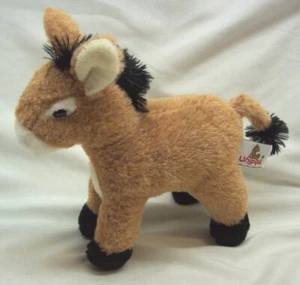 Unipak 2018 SOFT BROWN DONKEY 7" Plush STUFFED ANIMAL Toy - Picture 1 of 4