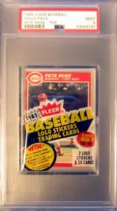 1985 Fleer Cello Pack PETE ROSE--TOP.  PSA 9 MINT.  (5304-C). - Picture 1 of 2