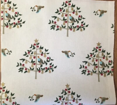 Partridge in Pear Tree Sophie Allport Cotton Duck Fabric New 12 Days Christmas - Image 1 of 4