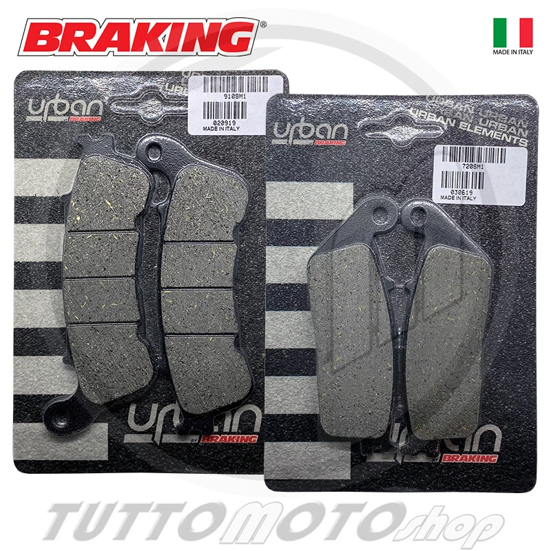 KIT PASTIGLIE FRENO HONDA SW-T 400 2009 2010 2011 2012 ANTERIORE POSTERIORE SWT - Immagine 1 di 1