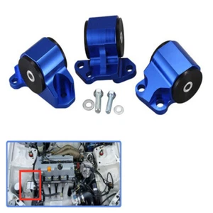 Billet Aluminum 2 Bolt Engine Mount Kit For EG EH DC D15/D16 B16/B18 Swap Motor - Picture 1 of 7