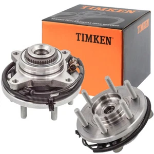 TIMKEN 4WD Pair Front Wheel Bearing & Hub Set for 2015-2017 Ford F-150 6Lug - Picture 1 of 8