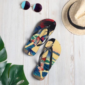 Flip Flops Original Ukiyo-e Design - Picture 1 of 14