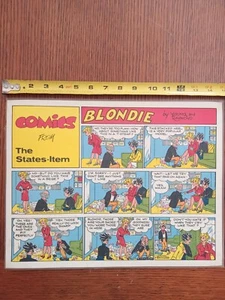 Comic Strip Placemats The States-Item New Orleans Blondie Snuffy Smith Hagar - Picture 1 of 6