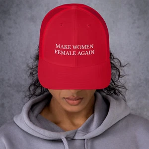 Make Damen Female Again Mütze, bestickte Truckerkappe - Bild 1 von 7